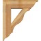 Ekena Millwork Funston Traditional Rough Sawn Bracket w/ Offset Brace, Western Red Cedar, 8"W x 26"D x 30"H BKT0806X26X30FST01RWR - alternate 3